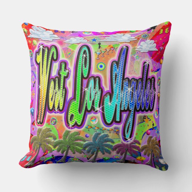 Almofada Travesseiro do West Los Angeles Vista Express (Frente)