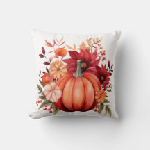 Travesseiro Doméstico Rustic Red Pumpkin Sweet