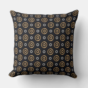 Almofada travesseiro dos círculos vintage