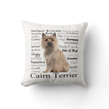 Travesseiro dos traços de Terrier de monte de