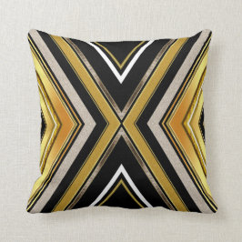 Almofada Travesseiro Dourado do coxim do preto do art deco