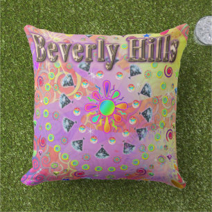 Almofada Travesseiro Dourado Sortudo de Beverly Hills