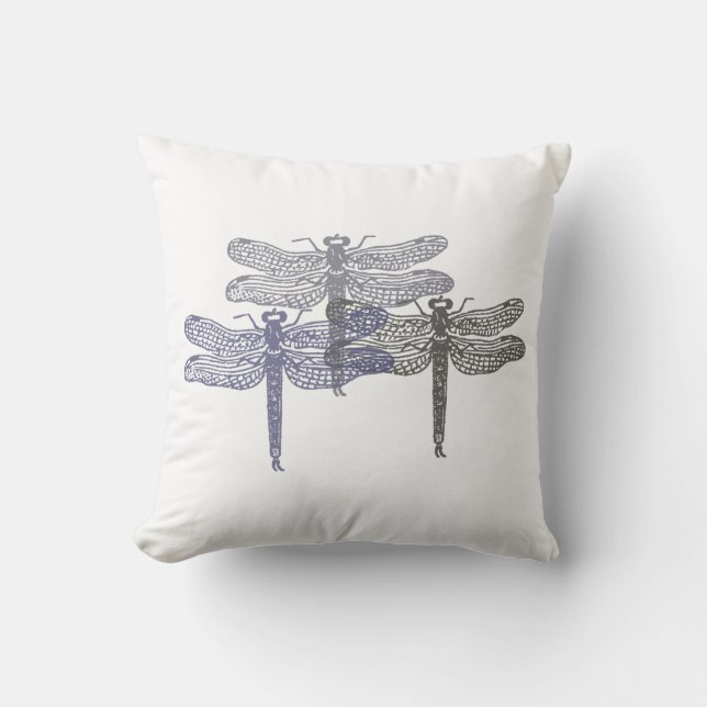 Almofada Travesseiro Dragonfly Grays (Frente)