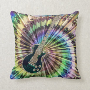 Almofada Travesseiro elétrico da guitarra da Laço-Tintura