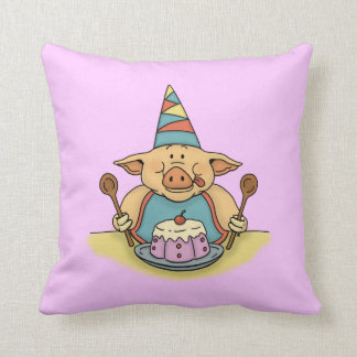 Almofada travesseiro engraçado leitão com fome