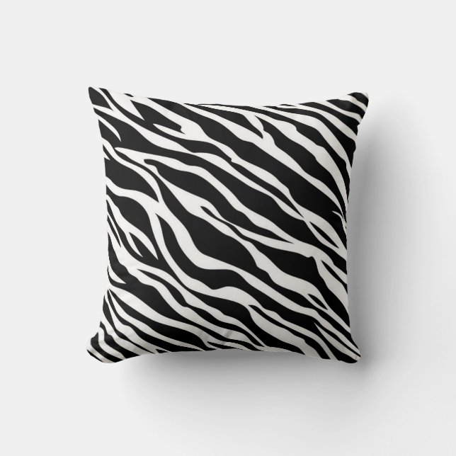 Almofada Travesseiro Estampado de Zebra (Frente)