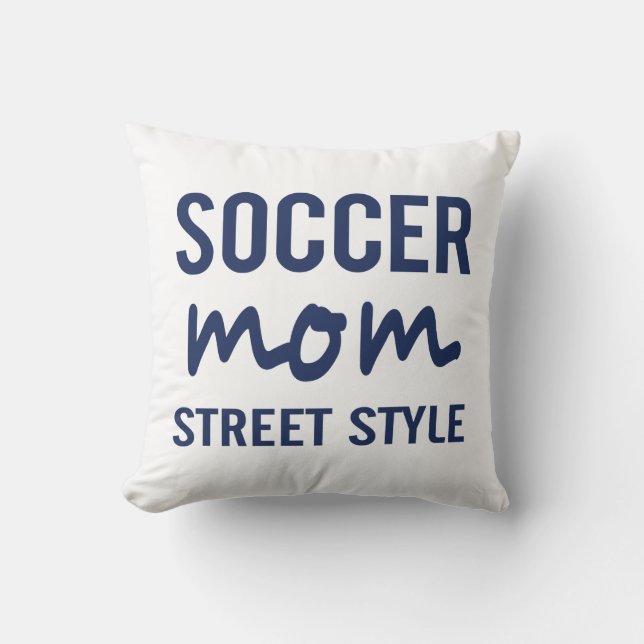 Almofada Travesseiro Estilo de Rua de Mãe de Futebol (Frente)