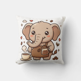 Almofada Travesseiro Estilo Kawaii de Elefante Bonito com A
