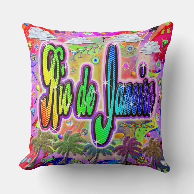 Almofada Travesseiro Expresso do Vista do Rio de Janeiro (Frente)