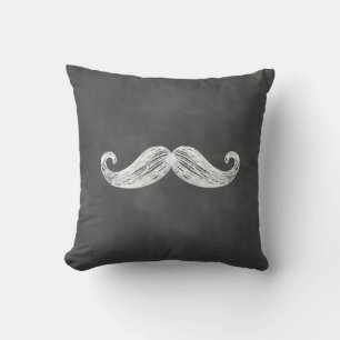 Almofada Travesseiro exterior do bigode de quadro chalkboar
