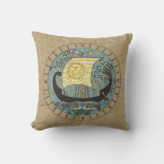 Almofada Travesseiro exterior do navio de navigação - 16" (Frente)