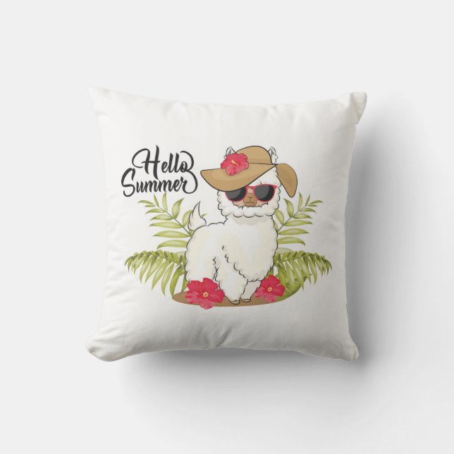 Almofada Travesseiro Exterior Llama (Frente)