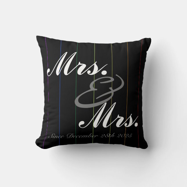 Almofada Travesseiro feito sob encomenda Pinstriped do (Frente)