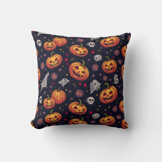Almofada Travesseiro Feliz de Halloween Cushion (Frente)