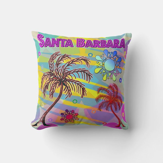 Almofada Travesseiro Feliz e Esperança de Santa Bárbara (Frente)