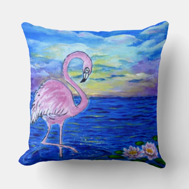 Almofada Travesseiro Flamingo (Frente)