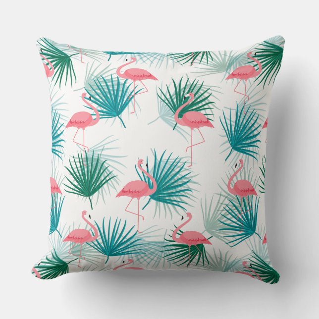 Almofada Travesseiro Flamingo Palms (Frente)