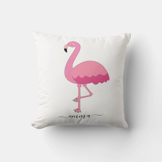 Almofada Travesseiro Flamingo Personalizado Para Flamingo L (Frente)