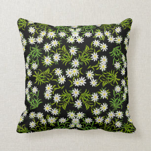 Almofada Travesseiro floral alpino suíço de Edelweiss