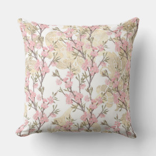 Almofada Travesseiro/Floral/Bolinhas rosa/Dourado