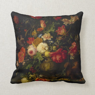 Almofada Travesseiro floral da arte elegante do vintage