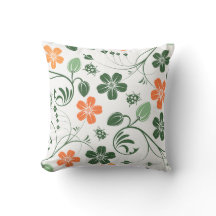 Travesseiro Floral de Aquarela
