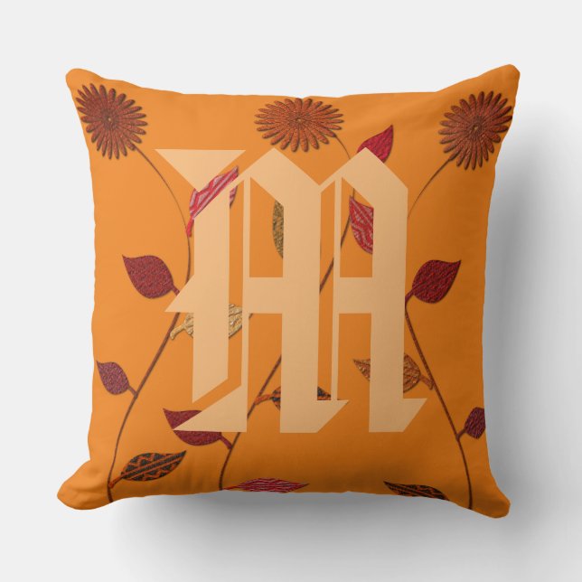 Almofada Travesseiro Floral do Estilo de Algodão bonito Cor (Frente)