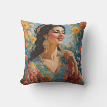 Travesseiro Floral Elegance Square - Decor Residen
