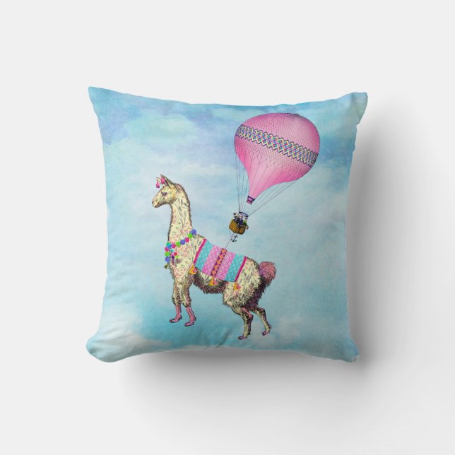 Almofada Travesseiro Flying Llama (Frente)