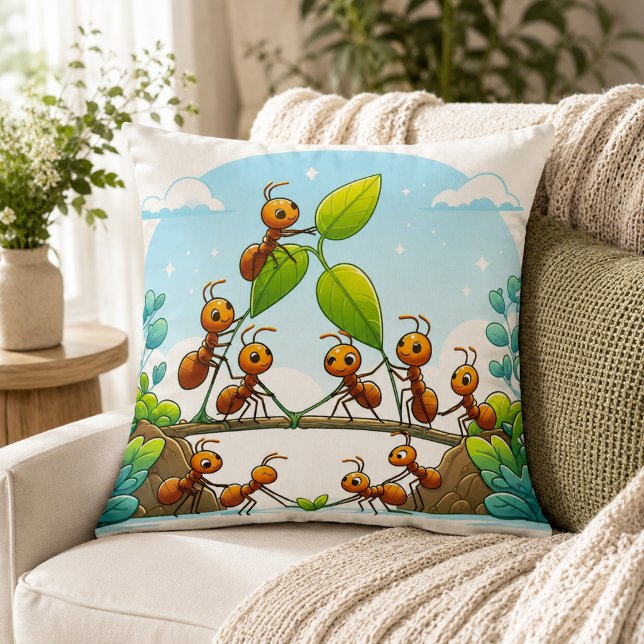 Almofada Travesseiro Formigas no País das Maravilhas (Ants in Wonderland Pillow)