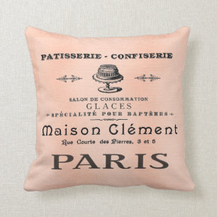 Almofada Travesseiro francês bonito da arte da antiguidade