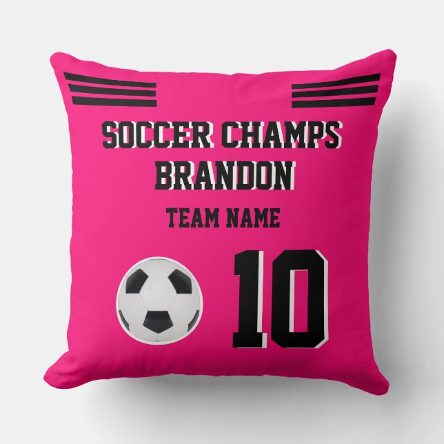 Almofada travesseiro fuchia negro, golpe desportivo persona (Frente)