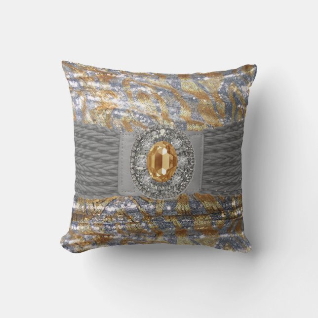 Almofada Travesseiro Funky de Mojo do cristal de rocha do (Frente)