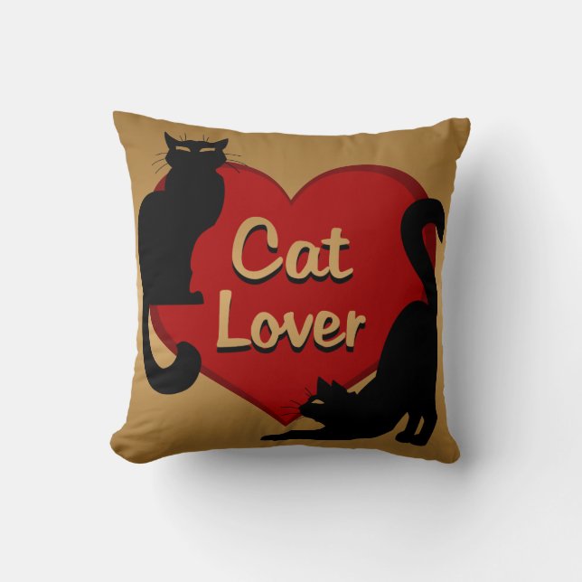 Almofada Travesseiro Gato-Lover-Gato Presente-Gato Decor-Ga (Frente)