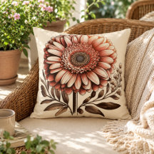 Travesseiro Gerbera Daisy para Conforto Inspirado 
