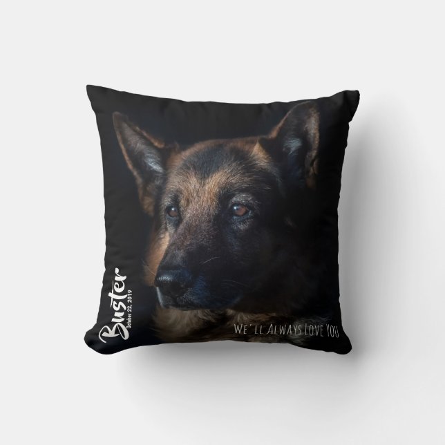 Almofada Travesseiro German shepherd Memorial (Frente)