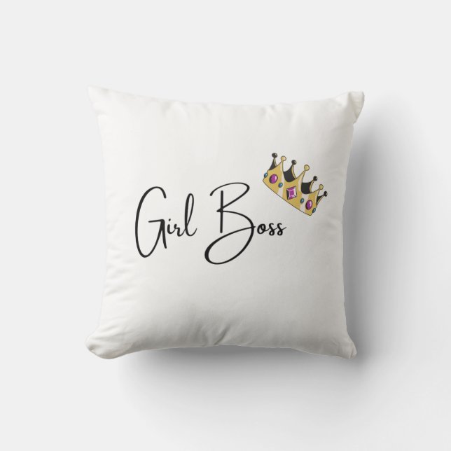 Almofada Travesseiro Girl Boss (Frente)