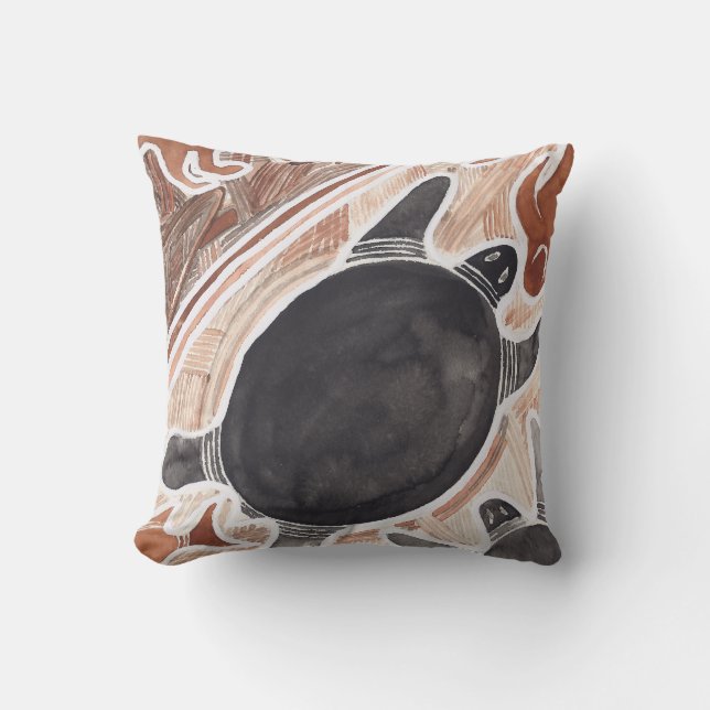 Almofada Travesseiro grande da tartaruga dos animais do (Frente)