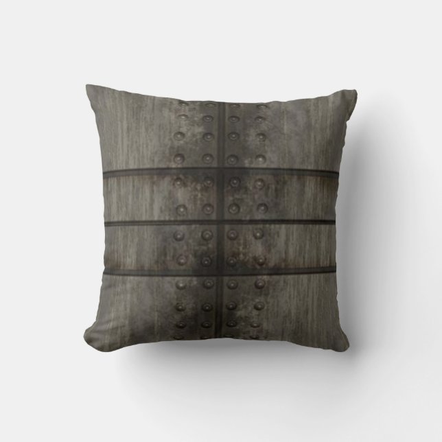 Almofada Travesseiro Grungy Metal Plate (Frente)