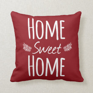 Almofada Travesseiro Home doce Home da tipografia