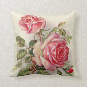 Almofada travesseiro home floral da decoração do vintage