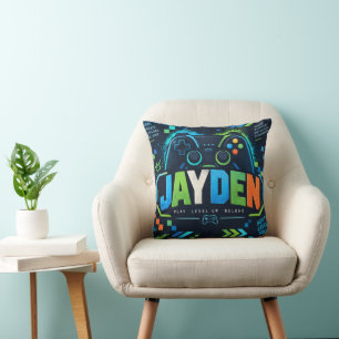 Almofada Travesseiro Infantil Jayden Neon Gamer