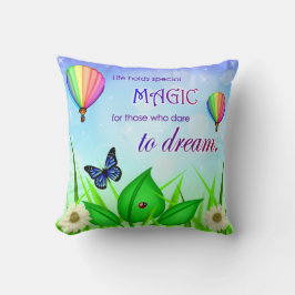 Almofada Travesseiro Inspirador de Citação de Sonho