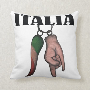 ALMOFADA TRAVESSEIRO ITALIANO DO CHIFRE COM OLHO MAU, CORNO