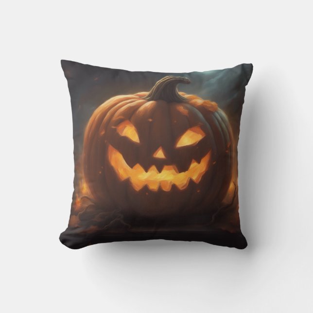 Almofada Travesseiro Jack-o-Lantern (Frente)