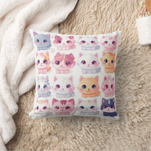 Almofada Travesseiro Kawaii Kitten Adorável - Gato Bonito e