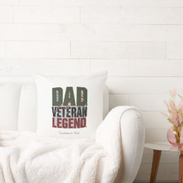Almofada Travesseiro Lenda Veterano Pai – Presente Personal