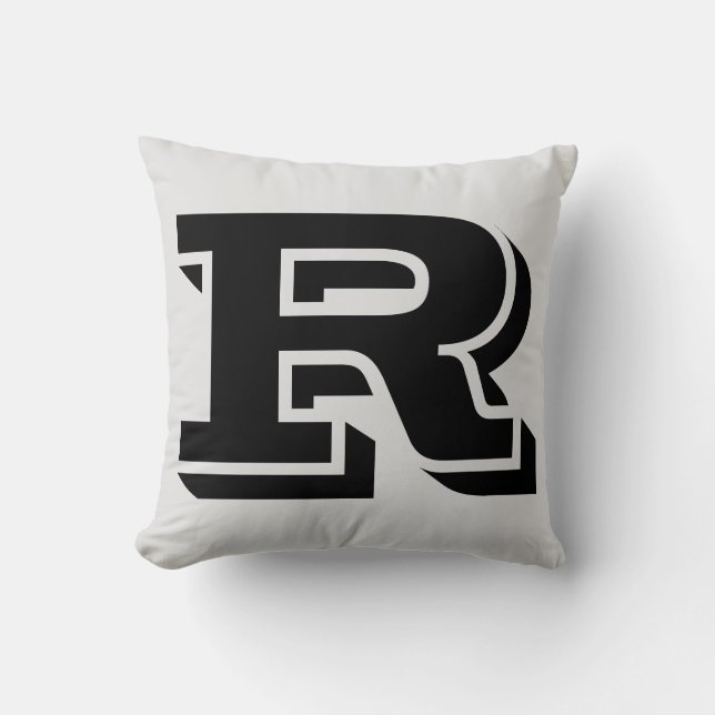 Almofada Travesseiro LETTER R MONOGRAM (Frente)