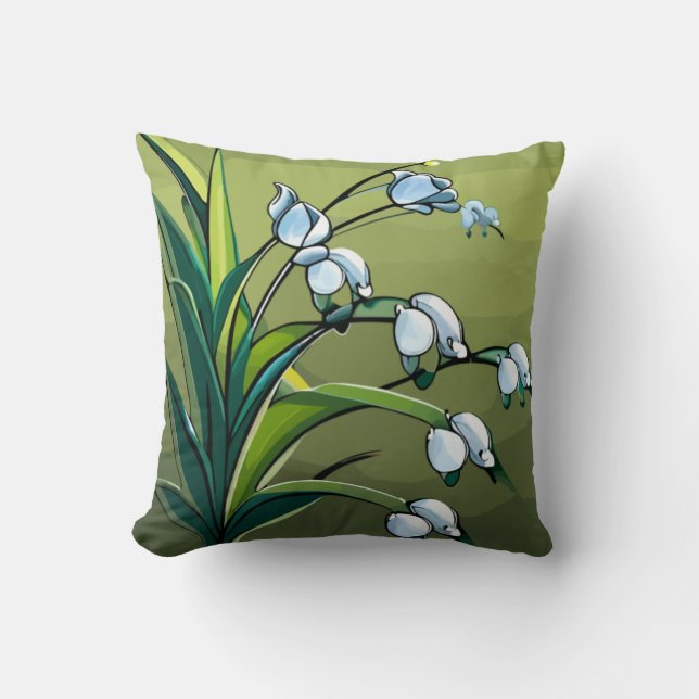 Almofada travesseiro: Lily Adorável: Dança Delicada de Spri (Frente)