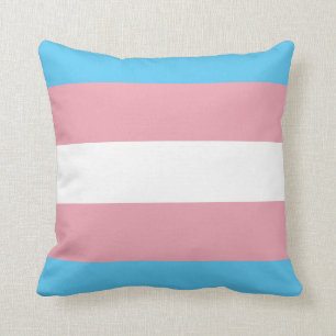 Almofada Travesseiro listrado do orgulho do Transgender